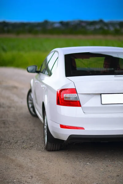 Rear-side view of a car — Stock Photo, Image