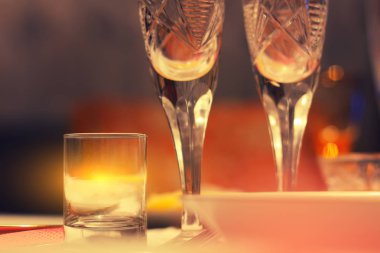 Yemek Masası bir restoranda servis