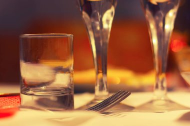 Yemek Masası bir restoranda servis