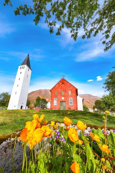 Фантастичний вид на собор Холар в Ісландії.. — стокове фото