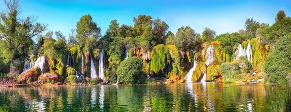 Picturesque Kravice waterfalls in the National Park of Bosnia and Herzegovina. Location: Kravice Falls, Studenci,  West Herzegovina Canton, Federation of Bosnia and Herzegovina