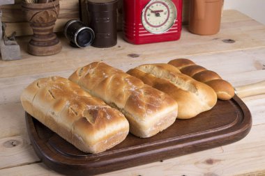 Farklı şekilli somun ekmek