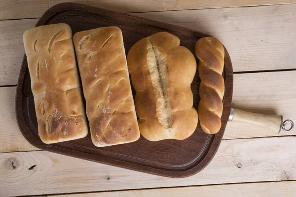 Different Shaped Loaves of Bread — Stock Photo, Image