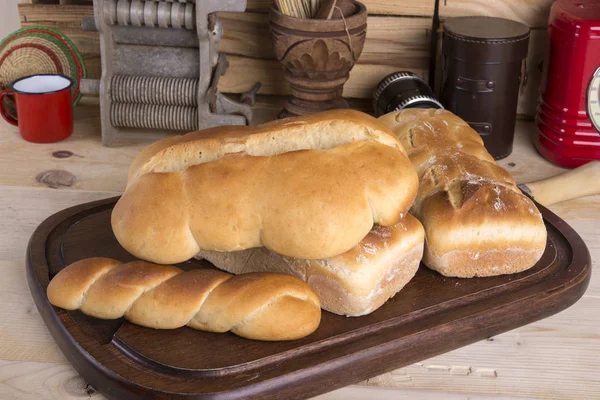 Different Shaped Loaves of Bread — Stock Photo, Image