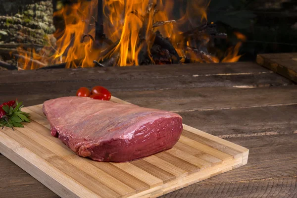 Picanha crua inteira — Fotografia de Stock