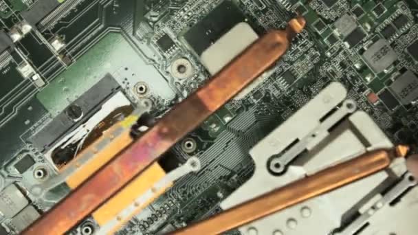 Installing Laptop cooling system on the motherboard — Stock Video