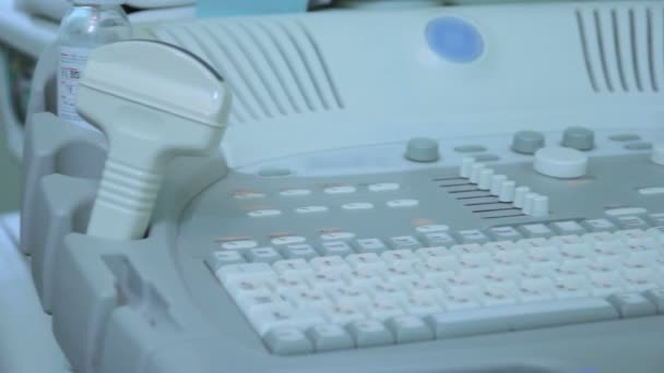 Dispositivo medico ECHO per ecografia primo piano 2 — Video Stock