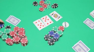 Casino oyun Texas poker yeşil tablo