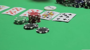 Bir kumarhane, oyuncular ve kazanmak son bahisler ın Texas poker