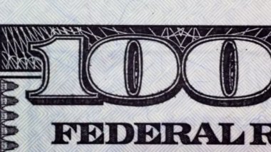 Mikroskop, dolar closeup altında nakit doğrulama