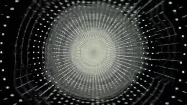 Arka plan ses dalgaları sonsuz gümüş tünel ilmekledi