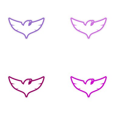 montaj plakası kartal siluet