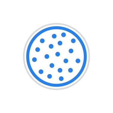 Kağıt etiket üzerinde beyaz arka plan çikolatalı kurabiye