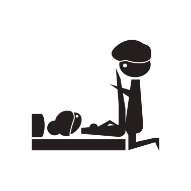 Siyah beyaz düz simgesi Kamasutra pozisyonları