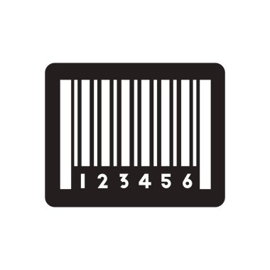 Düz kutsal kişilerin resmi içinde siyah ve beyaz barkod