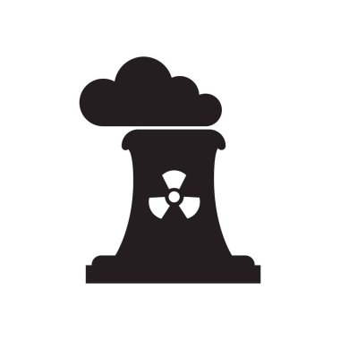 Siyah ve beyaz fabrikasında düz simgesi