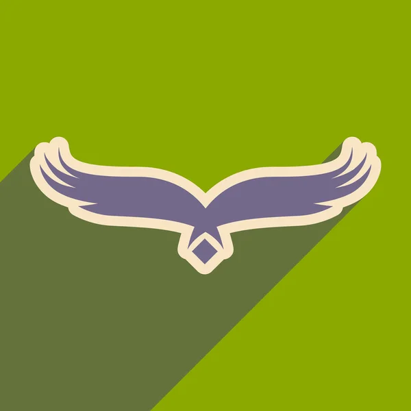 Stylische Silhouette Adler-Logo — Stockvektor