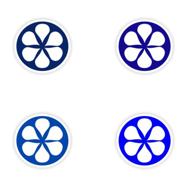 derleme gerçekçi etiket tasarım kağıt portakal