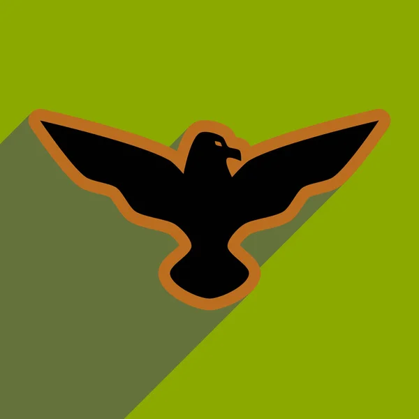 Icono elegante Águila — Vector de stock