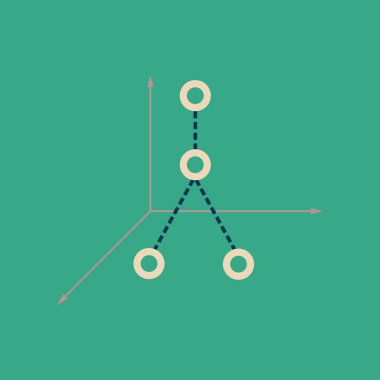 Şık arka plan ekonomi grafik üzerinde düz web simgesi