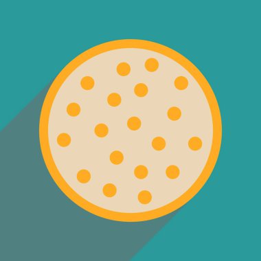 Uzun gölge çerez ile düz web simgesi