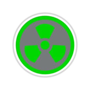 Kağıt etiket beyaz arka plan toksik sembolü