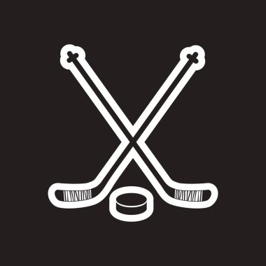 şık siyah-beyaz simge sopa ve Pak