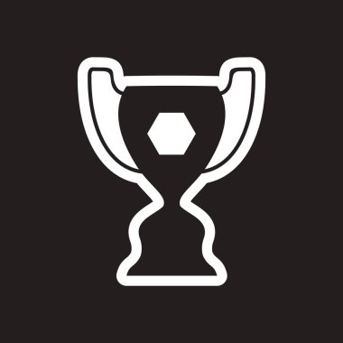 şık siyah-beyaz simge Brezilya Futbol Kupası