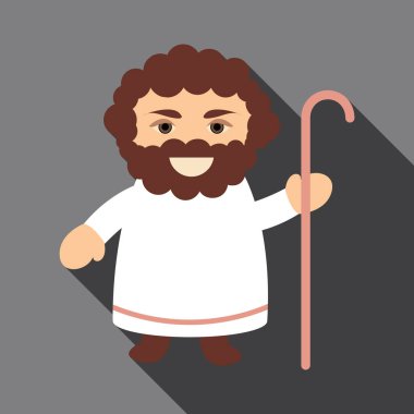 Düz adam Shepherd'ın gölgesi simgesiyle