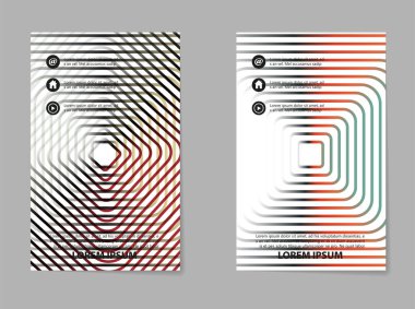 Broşür düzeni şablonu, soyut el ilanı kapak tasarımı