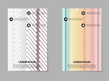 Broşür düzeni şablonu, soyut el ilanı kapak tasarımı