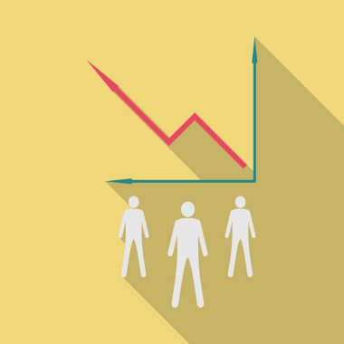 Tablo vektör grafik programı. Ekonomik görselleştirme bilgi, iş rapor grafik illüstrasyon