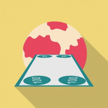 Para transferi simgesi. Para transferi vektör simge. Para eldiven döner. Hızlı para transferi simgesi. Aktarım simgesi.