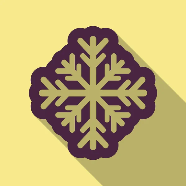 Icona dei fiocchi di neve. Vettore dei fiocchi di neve. . Fiocco di neve invernale . — Vettoriale Stock