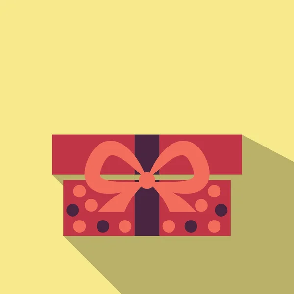 Současné box dárek v balení. Vánoční krabice — Stockový vektor