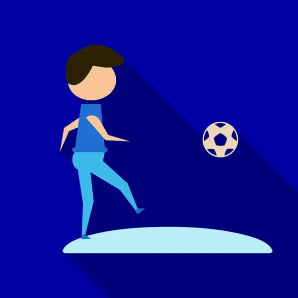 Fußballer jongliert mit dem Ball — Stockvektor