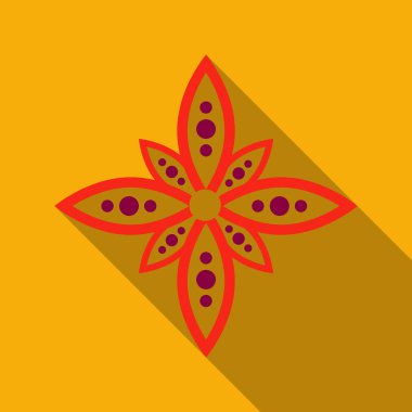 Lily çiçek vektör illüstrasyon izole arka plan üzerinde.