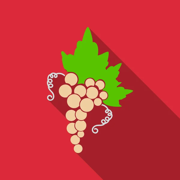 Grape Icon Food Fruits. Silhouette of vector icon with shadow