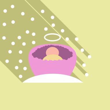 Çocuk beşiği. çocuğu vaftiz