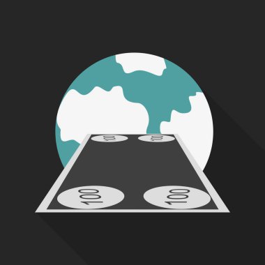 Para transferi simgesi. Para transferi vektör simge. Para eldiven döner. Hızlı para transferi simgesi. Aktarım simgesi.