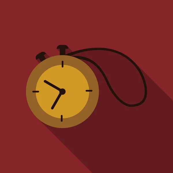 Vector Stopwatch. Klassieke stopwatch Vector EPS 10. Glas reflecties, bodemschaduw en reflex. — Stockvector