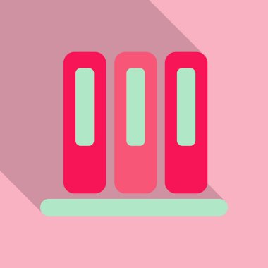 Boş klasör renk, gölge ile düz stil 3 dosyaları ekle. İş tanıtımı illüstrasyon kart el ilanı viraj. Bilgi kutusu