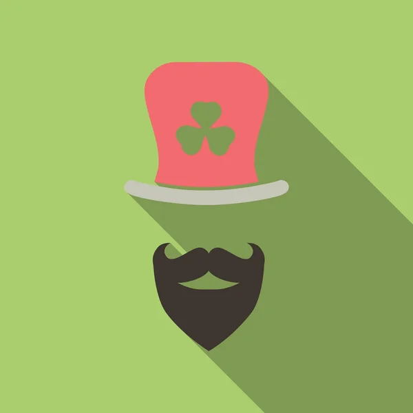 Hipster ірландських людини для день Святого Patricks — стоковий вектор