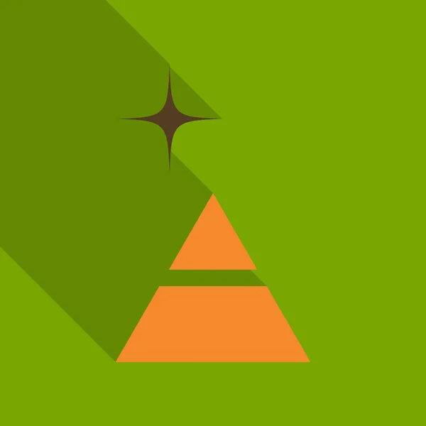Pyramid Infographics. Triangel diagram, diagram med 2 steg, alternativ, delar, processer. — Stock vektor