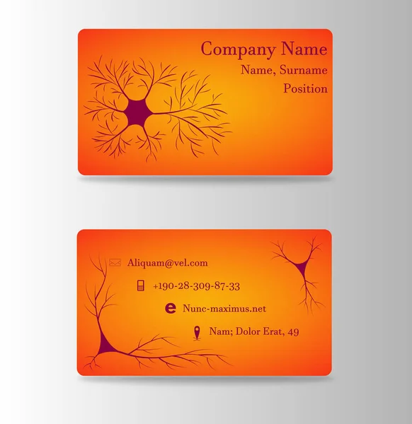 Neurosurgeon or brain doctor business card