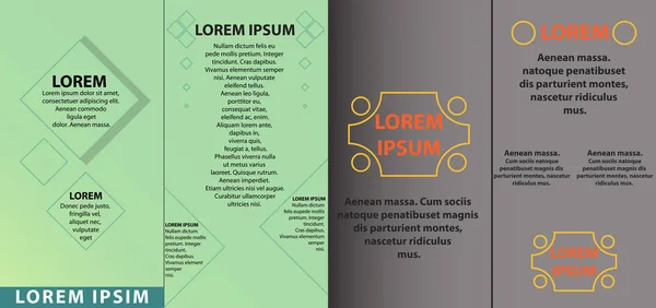 Набір схеми дизайну обкладинки брошури з графічними елементами кола і простору, чорний, червоний, бірюзовий колір схеми, векторний шаблон розміру A4 — стоковий вектор