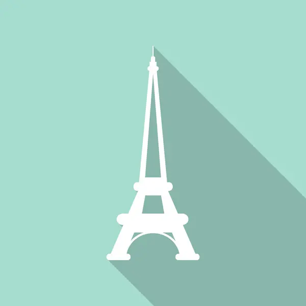Ícone da Torre Eiffel. Textura barulhenta. Ilustração vetorial — Vetor de Stock