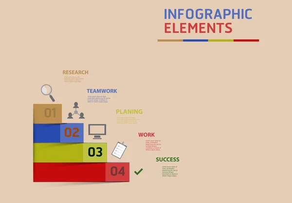 Modern szalagok infographics különböző lehetőségek banner az üzleti folyamatok, munkafolyamat, ábra, folyamatábrák — Stock Vector