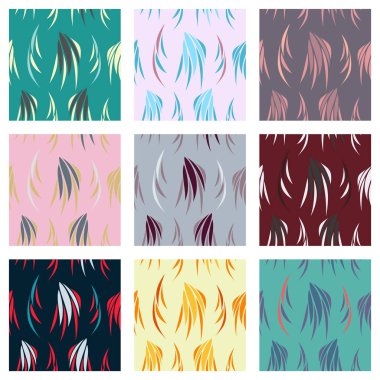 Desen simgeler kümesi. Renk örnekleri memphis modelleri - sorunsuz topluluğu. Retro moda stil 80-90'lı yılların. Duvar için soyut patters