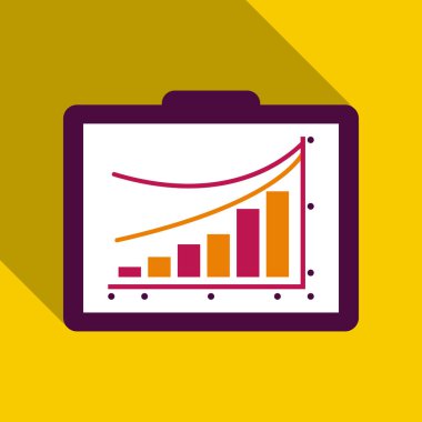 Tablo vektör grafik programı. Ekonomik görselleştirme bilgi, iş rapor grafik illüstrasyon